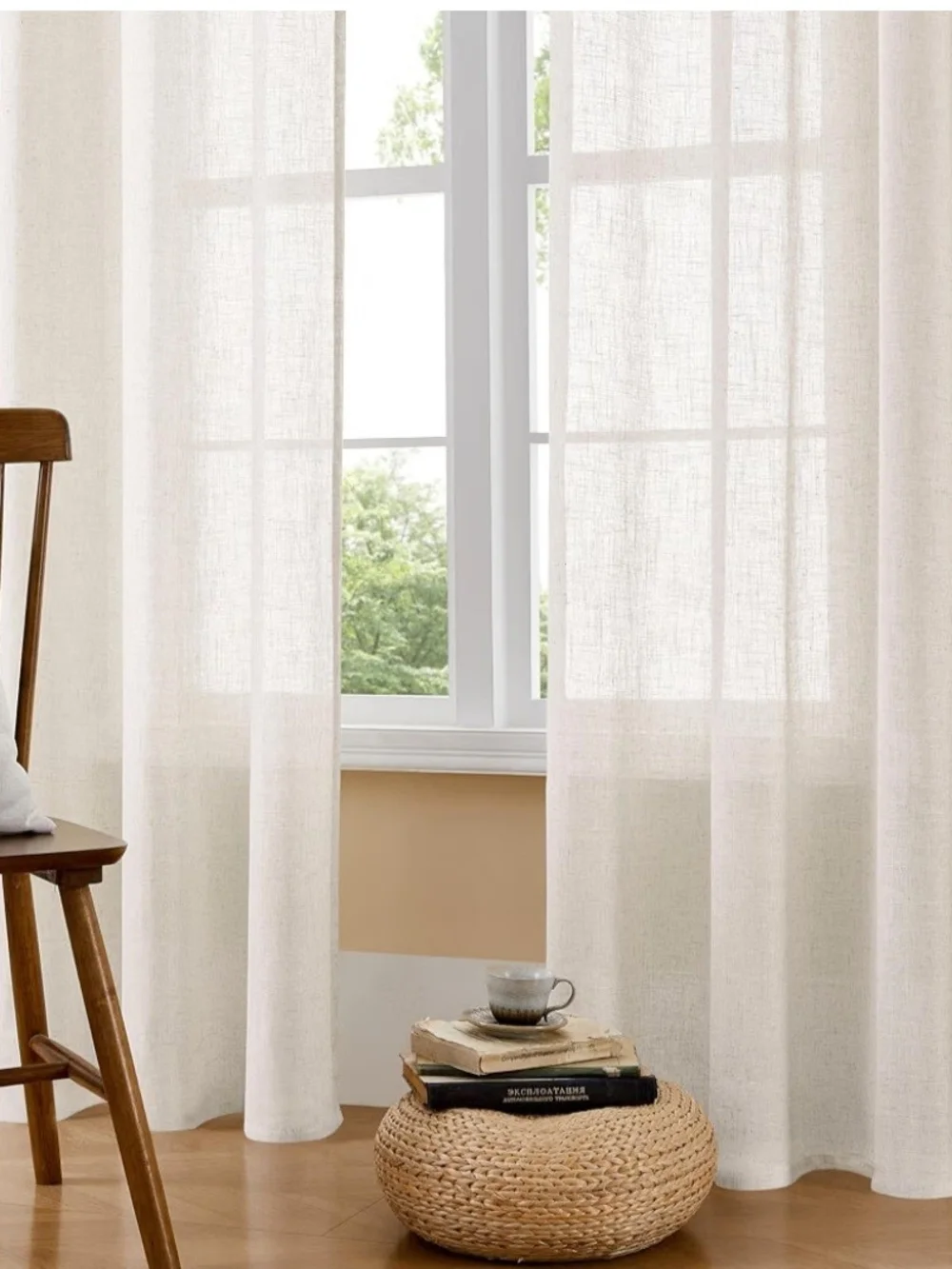 Source Unknown Off-White Curtain Panel - Neutral Drapery